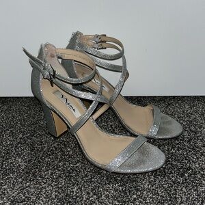 Silver Sparkle Heels